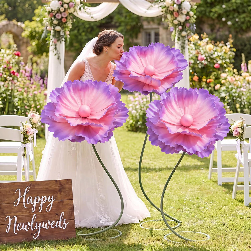 3 PCS 5ft Giant Artificial Flower for Wedding & Birthday Party