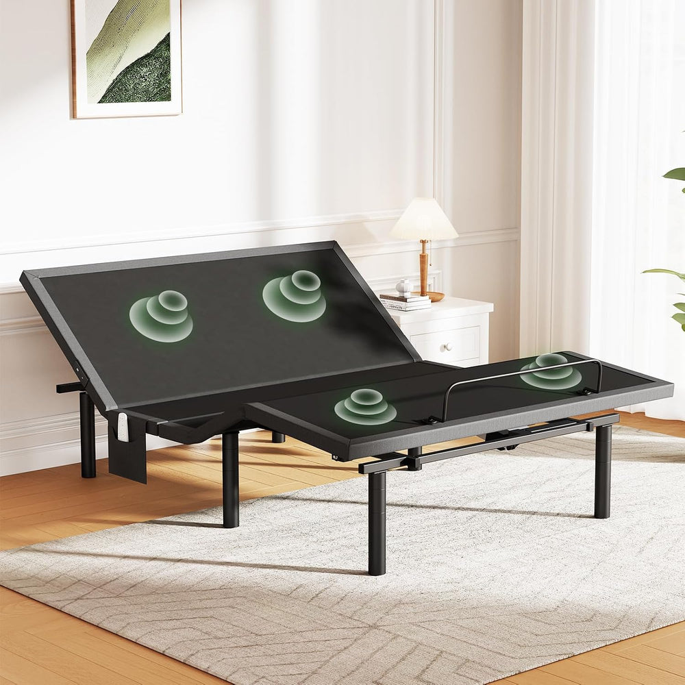 Marsail Adjustable Bed Frame Full,Electric Bed with Massage and Remote