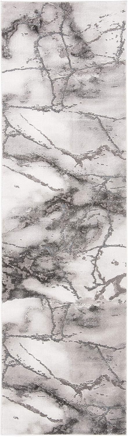 SAFAVIEH Craft Collection Runner Rug - 2'3" x 6', Grey & Sil...