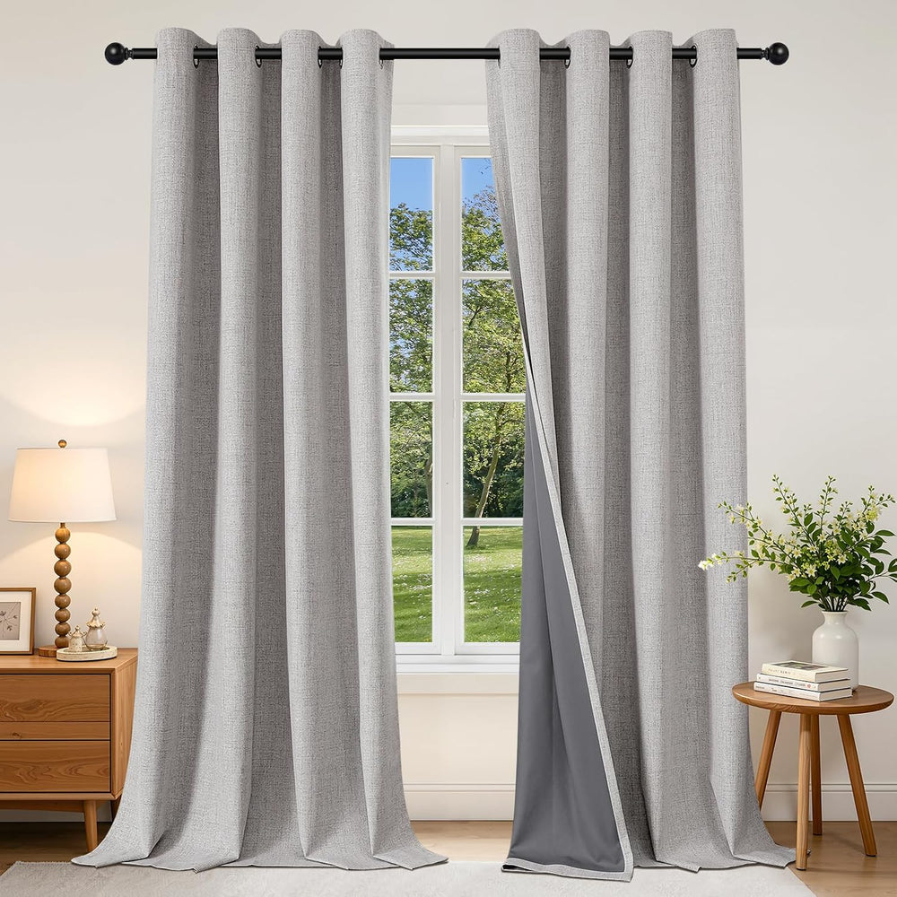 Joydeco Blackout Curtains 96 Inches Long, Light Blocking Curtains for Bedroom...