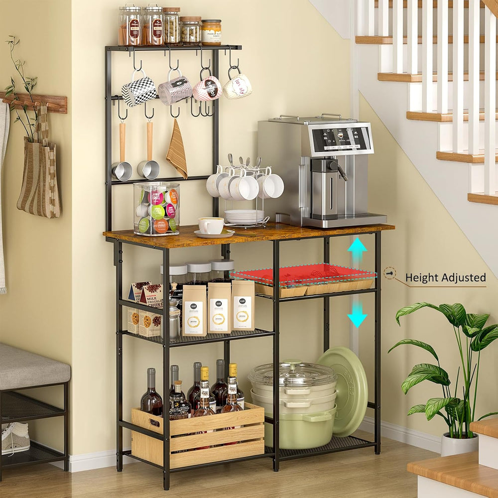 3IngSeagulls Baker's Rack for Kitchen with Storage, Microwave Stand with ...