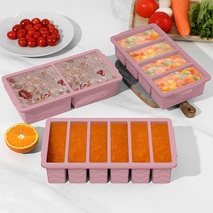 3-Pack Silicone Freezer Trays