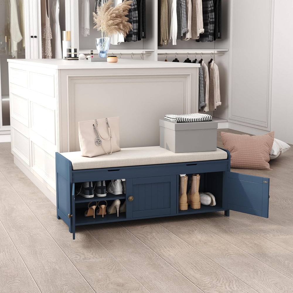 HOMEFORT 41.3" Shoe Bench with Lift Top Storage, Entryway Bench with Cus...