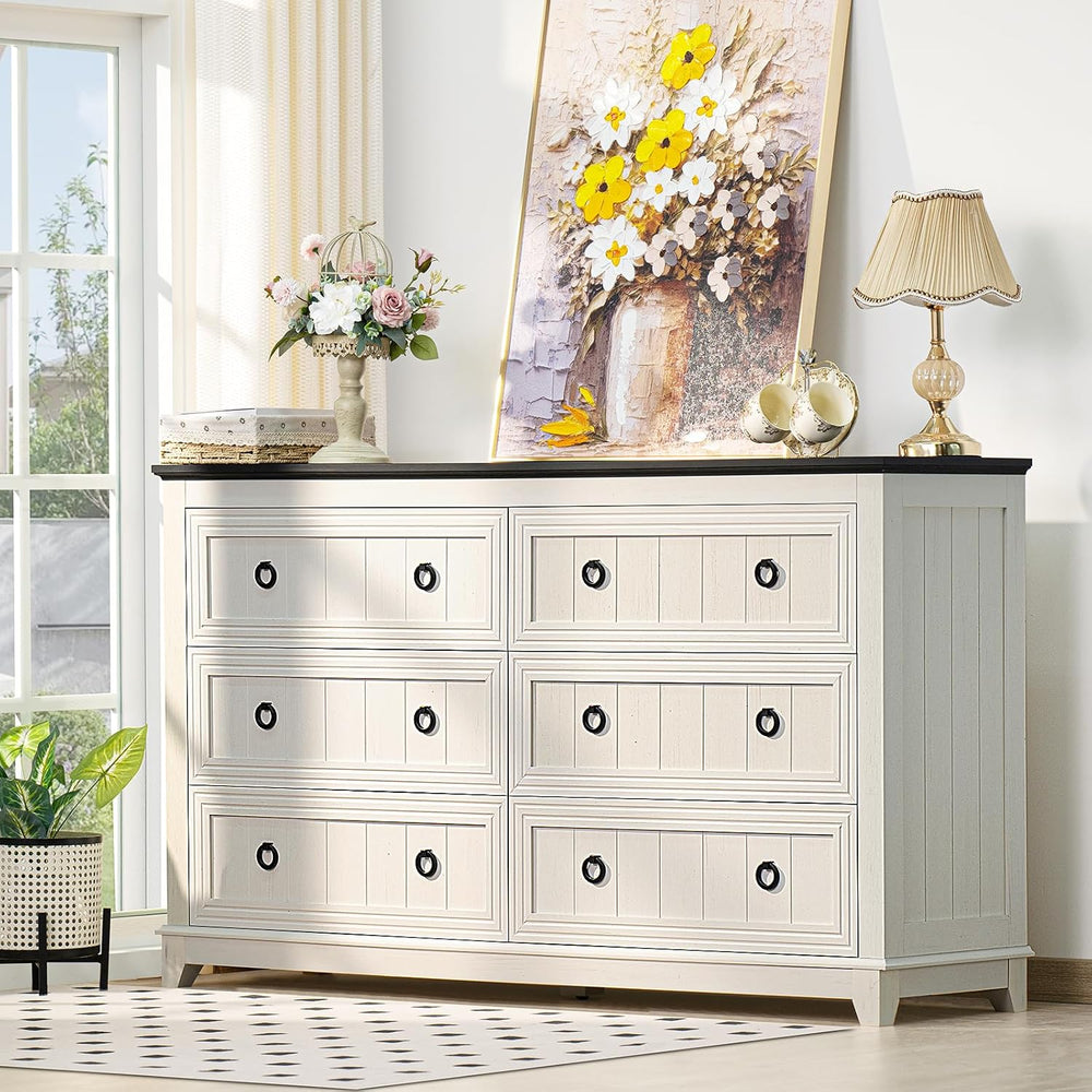 Joaxswe Farmhouse Dresser and Nightstand Set 3 for Bedroom