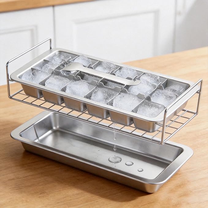 Stainless Steel Ice Cube Tray