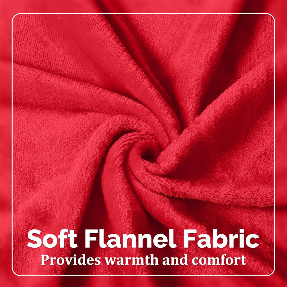Panitay 10 Pcs Fleece Throw Blanket Bulk 50x60 Inch Soft, Rich Color