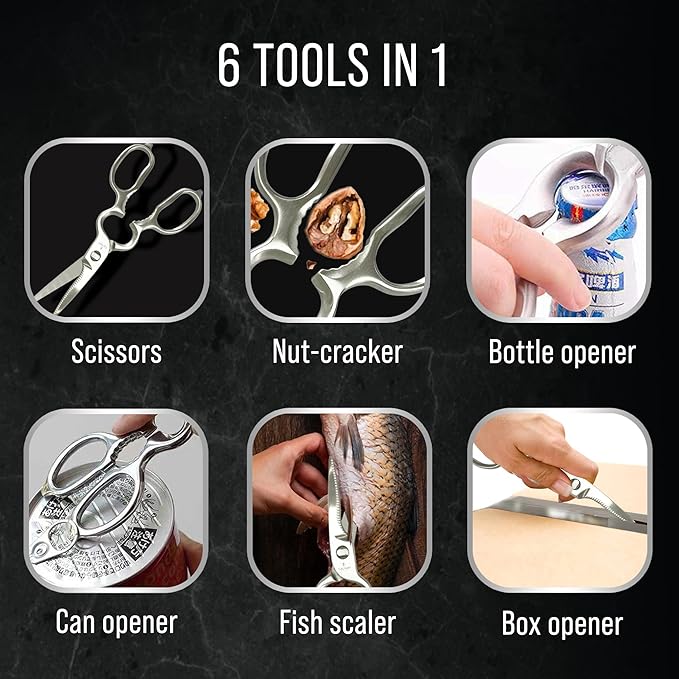 Kitchen Scissors for Food | Professional Chef Endorsed | Kitchen Shears Heavy