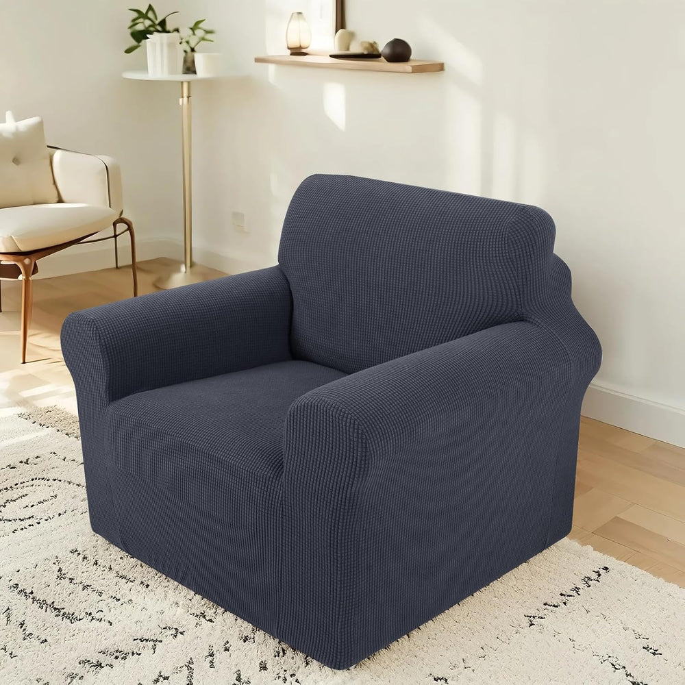 Stretch Recliner Chair Cover for Armchair, Small, Dark Gray