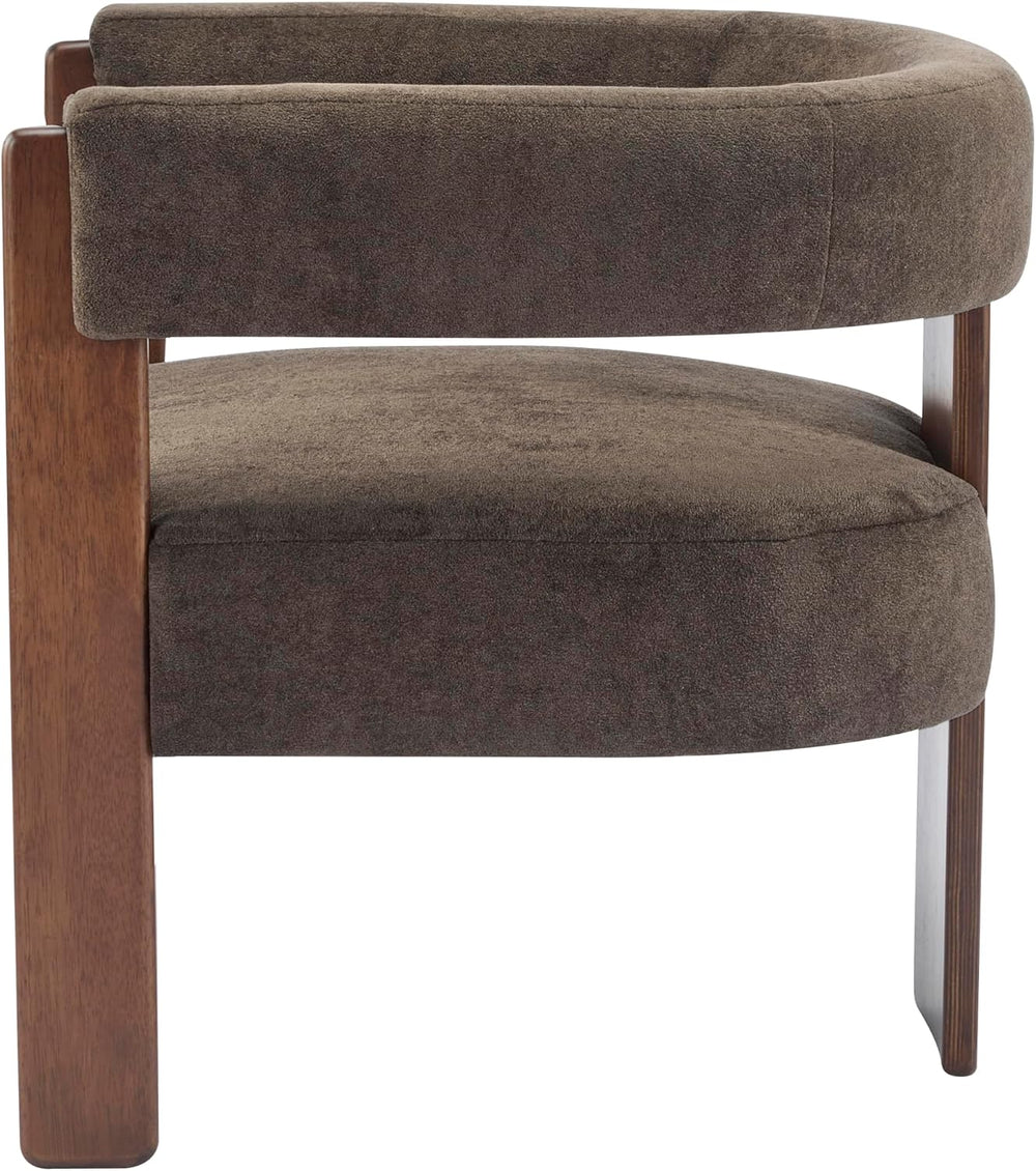 Christopher Knight Home Nettie Modern Accent Chair for Living Room, Velvet Fa...