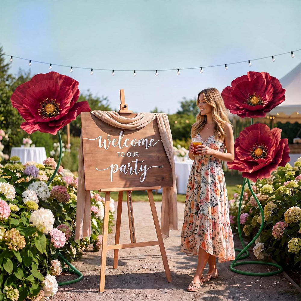 3 PCS 5ft Giant Artificial Flower for Wedding & Birthday Party