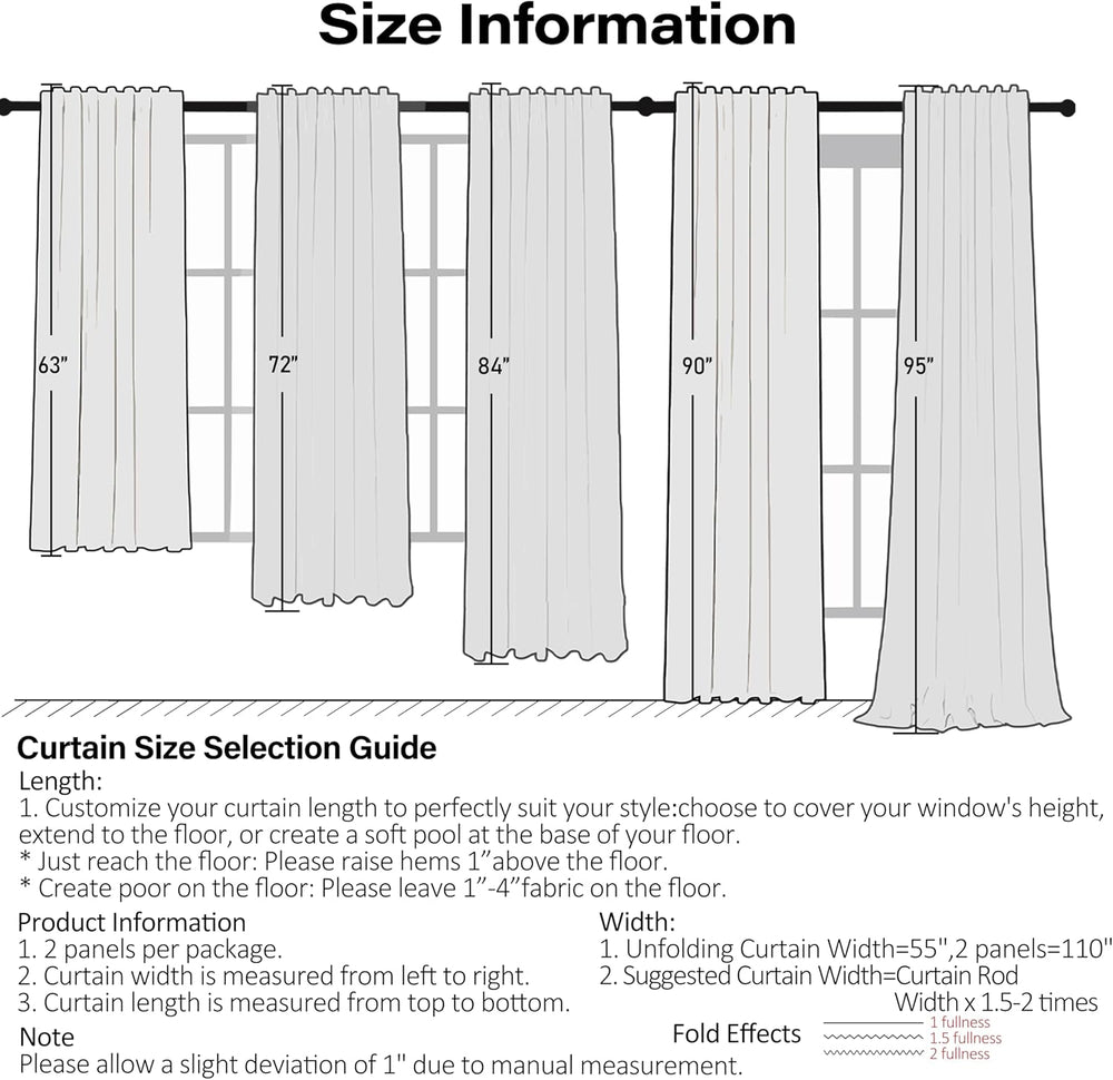 ZJDECOR 90 Inch Blue Striped Full Blackout Curtain Panels for Bedroom