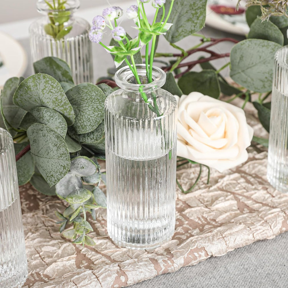 Set of 20 Glass Bud Vases Small Mini Flower Vases for Centerpieces