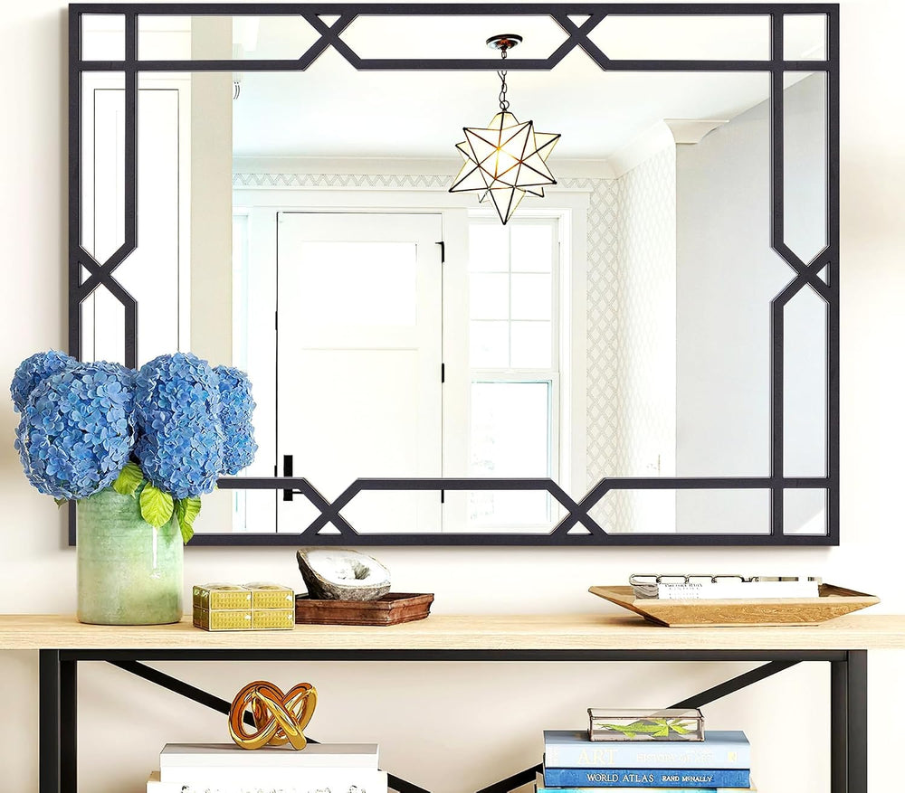 Large Living Room Mirror for Decor, 28" x 40" Rectangle Bathroom Mi...