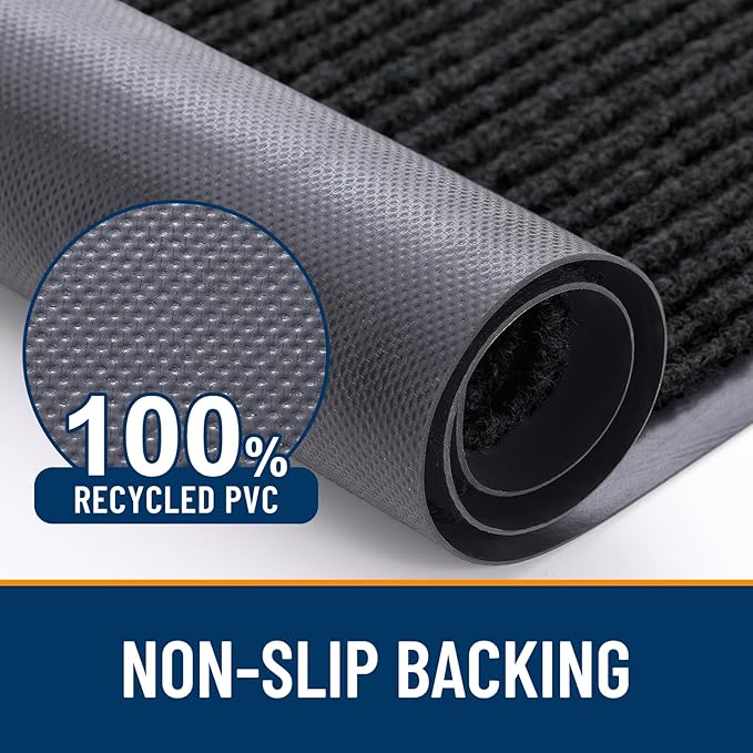 OLANLY Front Door Mat Indoor Outdoor Entrance, Waterproof Heavy Duty Doormat