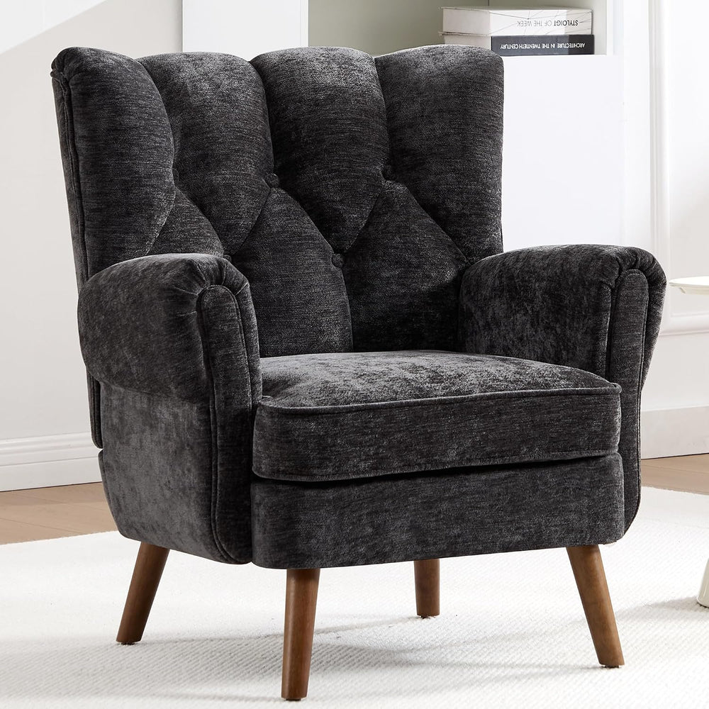 Wingback Accent Chairs for Living Room, Mid-Century Modern Living Room Chairs...