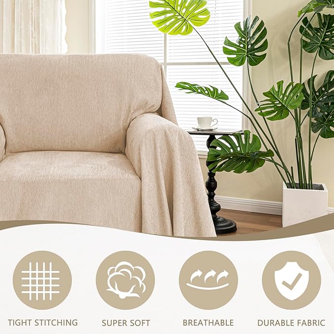 MYSKY HOME Oversized Armchair Couch Cover