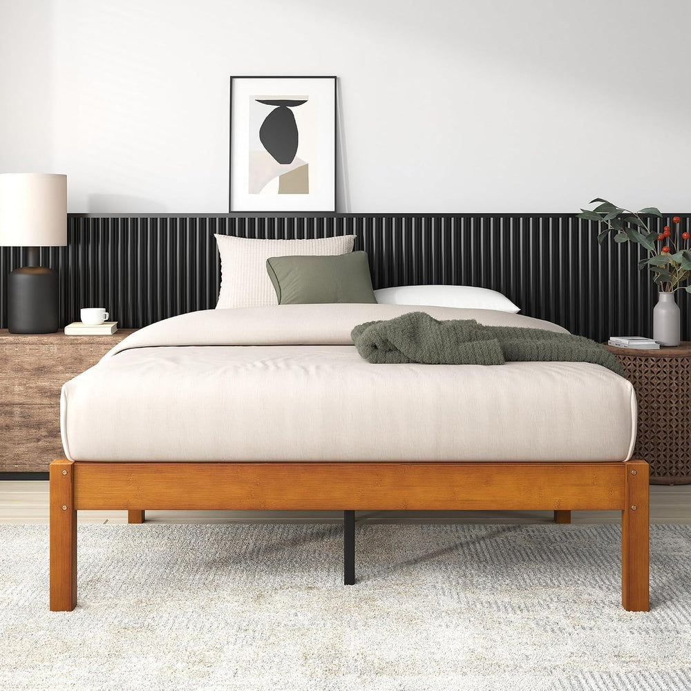 Zinus 14 Inch Ellie Bamboo Platform Bed Frame, No Box Spring Needed, King