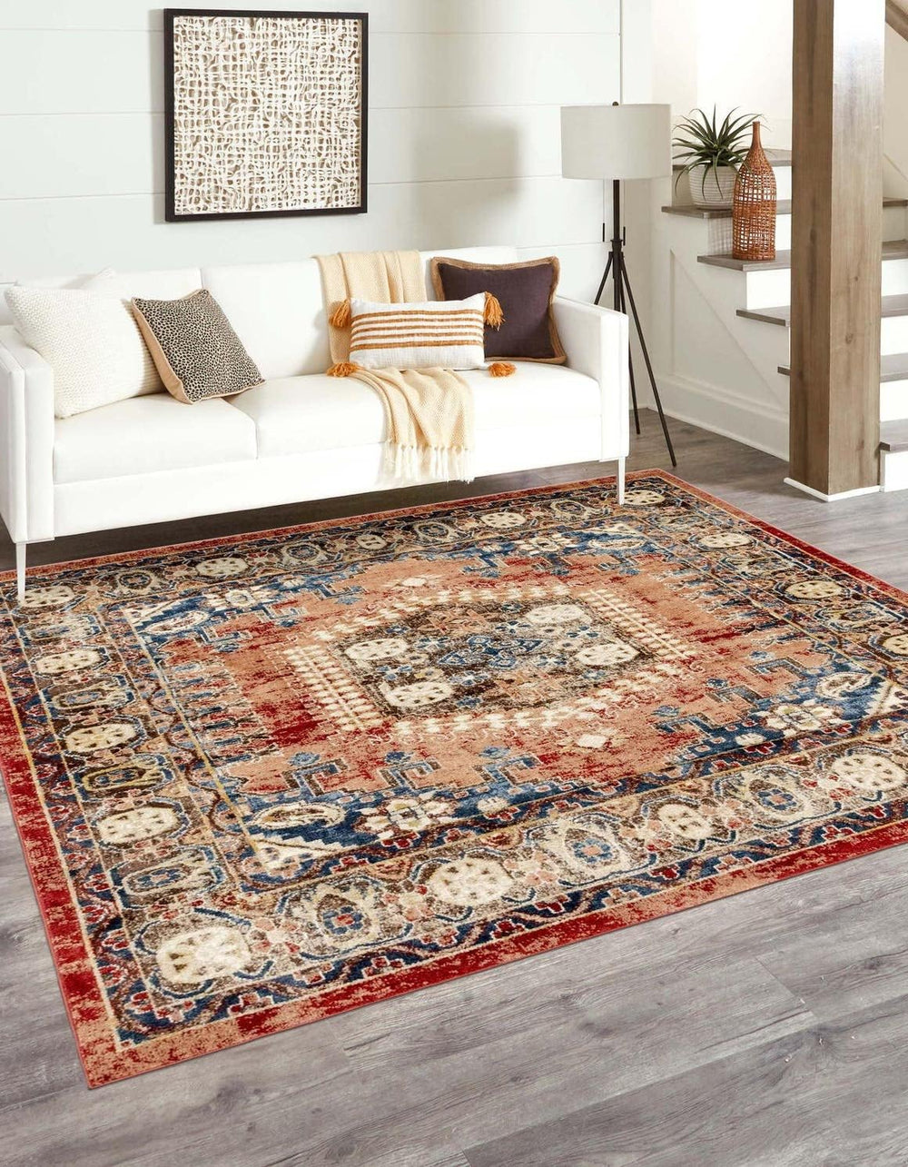 Unique Loom Utopia Collection Area Rug - Larissa (7' 10" Square, Ter...