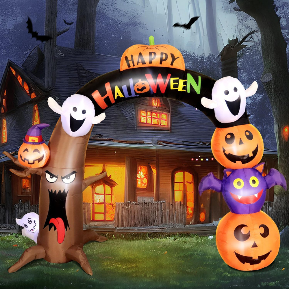 DomKom 10FT Long&8FT Tall Gaint Halloween Inflatable Decorations Dead Tre...