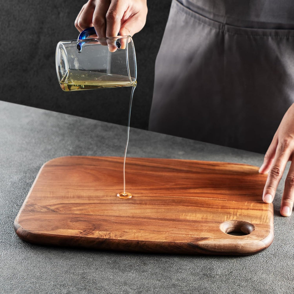 Acacia Wooden Cutting Board,JAMES.F Large Wood Cutting Boards for Kitchen, Bi...