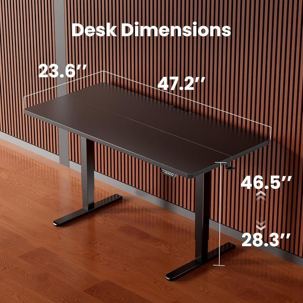 ErGear Height Adjustable Electric Standing Desk, 48 x 24 Inches Sit Stand up ...