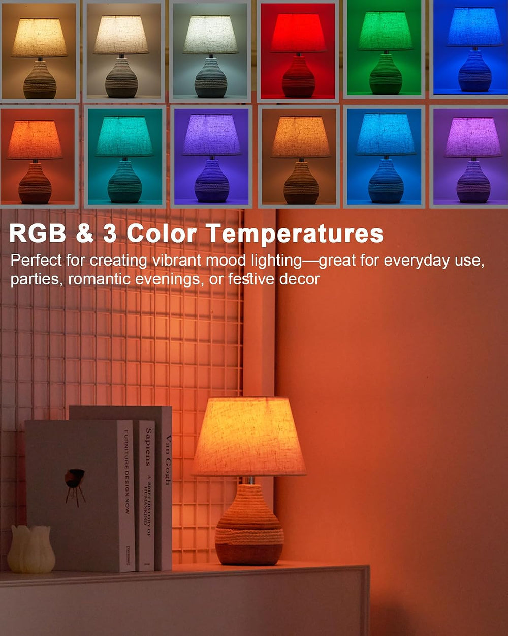 10" H Small Rechargeable Cordless Ceramic Table Lamp, Coastal