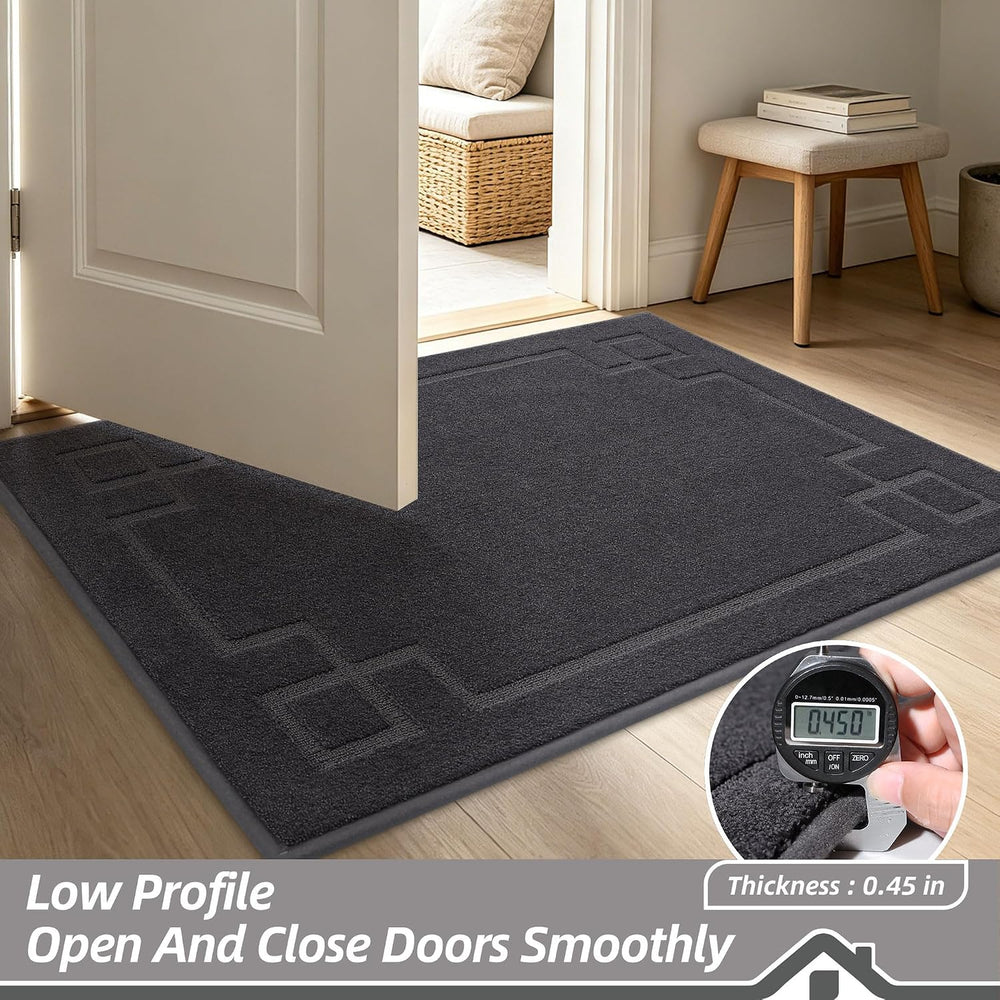 BEQHAUSE Door Mat 32" x 48", Non-Slip Door Mats Indoor Washable, Da...