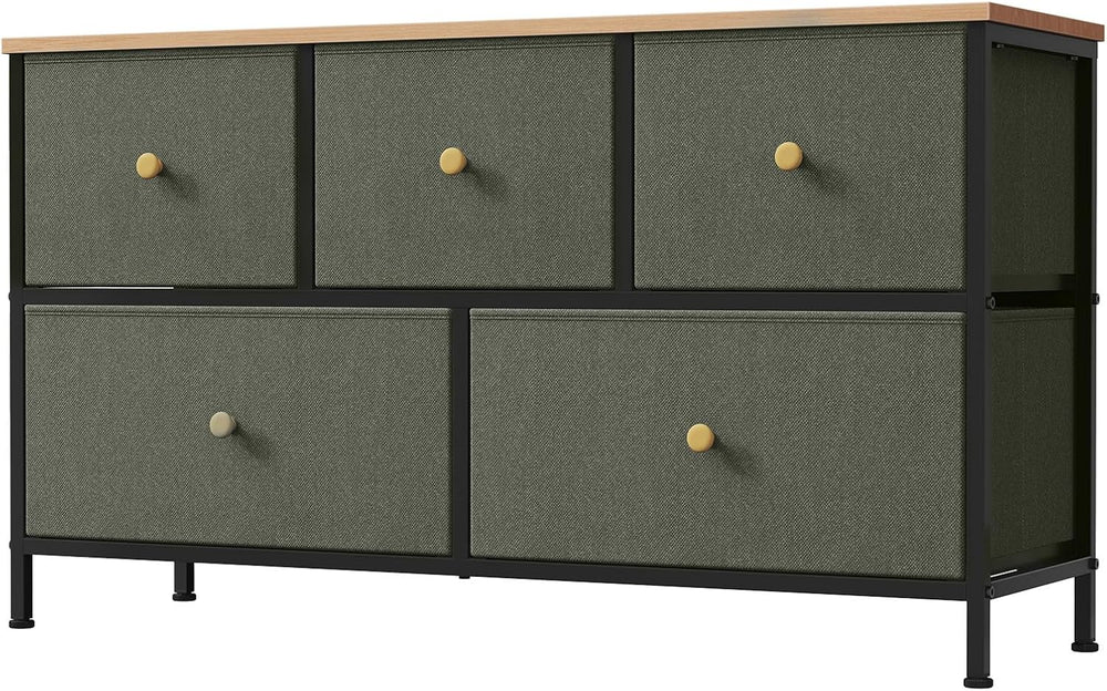 5-Drawer Fabric Dresser for Bedroom, Storage Organizer for Closet
