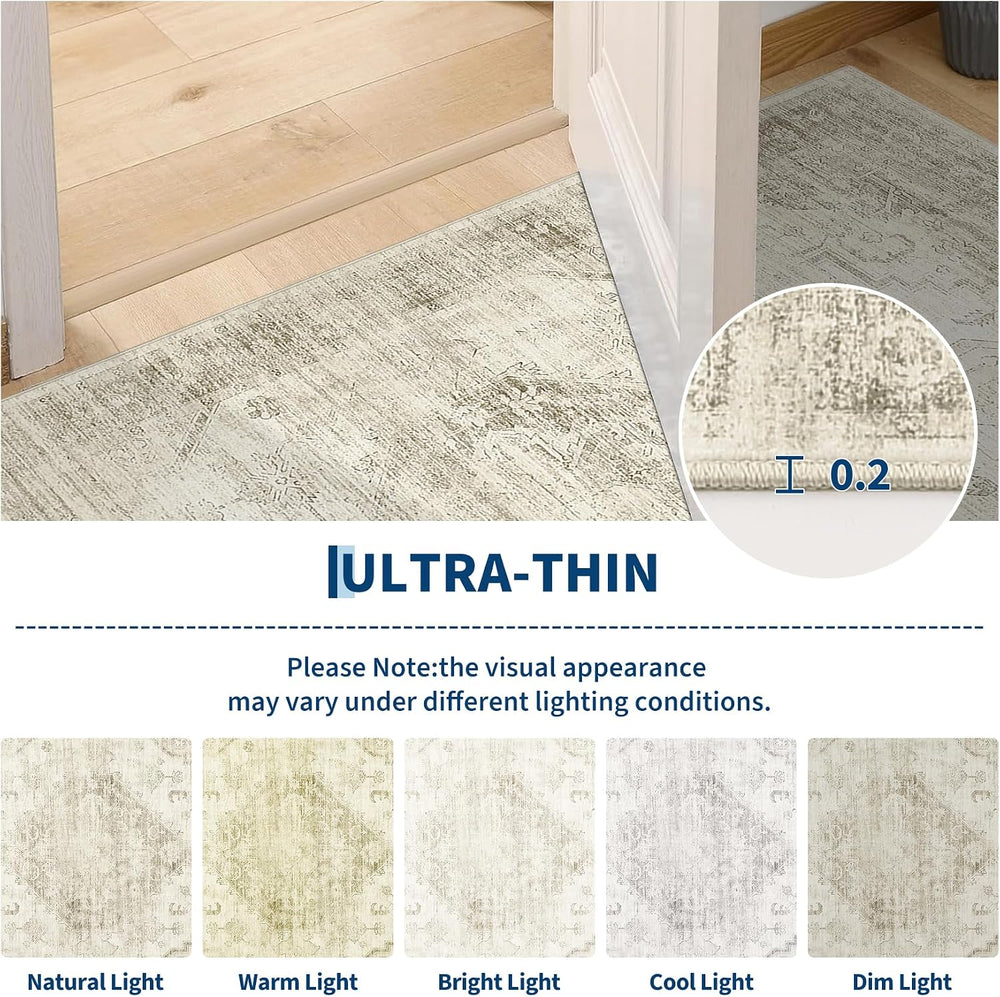 Garvee Beige Boho 6x9 Area Rug for Bedroom Living Room