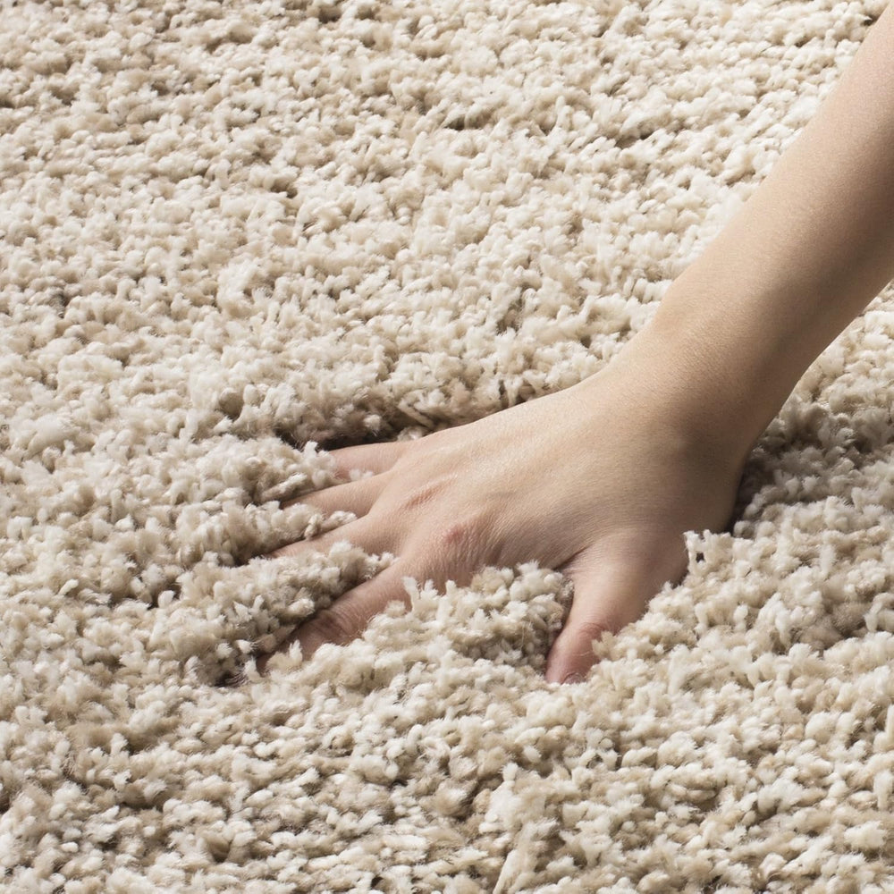 SAFAVIEH Area Rug 8x10 - California Shag Collection - Large - Beige, Non-Shed...