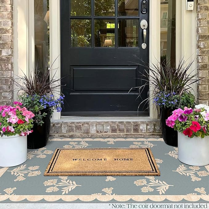 3x5 Floral Entry Rug