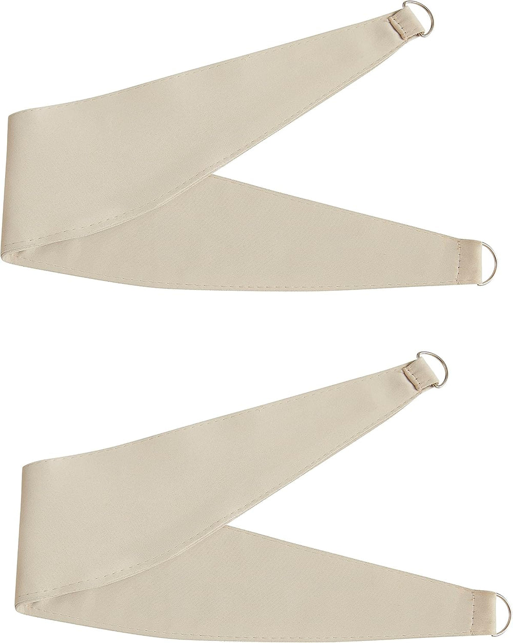 Bujasso Beige 90% Blackout Curtains with Sheer Overlay Mix and Match Double L...
