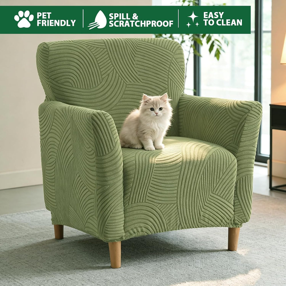 Stretch Chair Covers Armchair Slipcovers for Living Room,OliveGreen