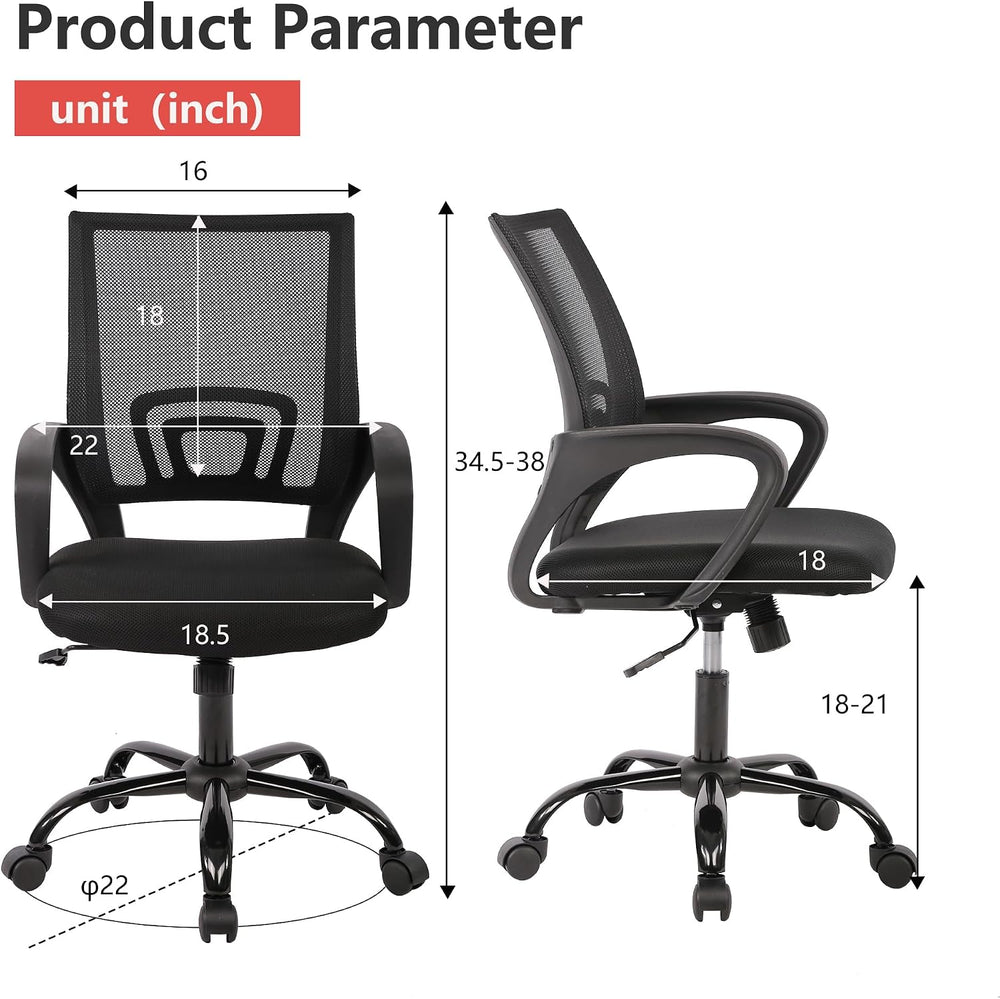 PayLessHere Office Computer Chair Ergonomic Cheap Desk Chair Adjustable Comfo...