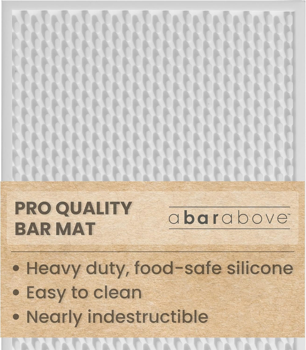 A Bar Above Bar Mat for Countertop, Food Safe Silicone, 12 x 18 Inch | Commer...