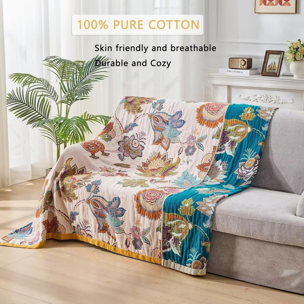 Boho Throw Blanket Farmhouse Decor Throw Blanket Bohemian Blanket for Bed 100...