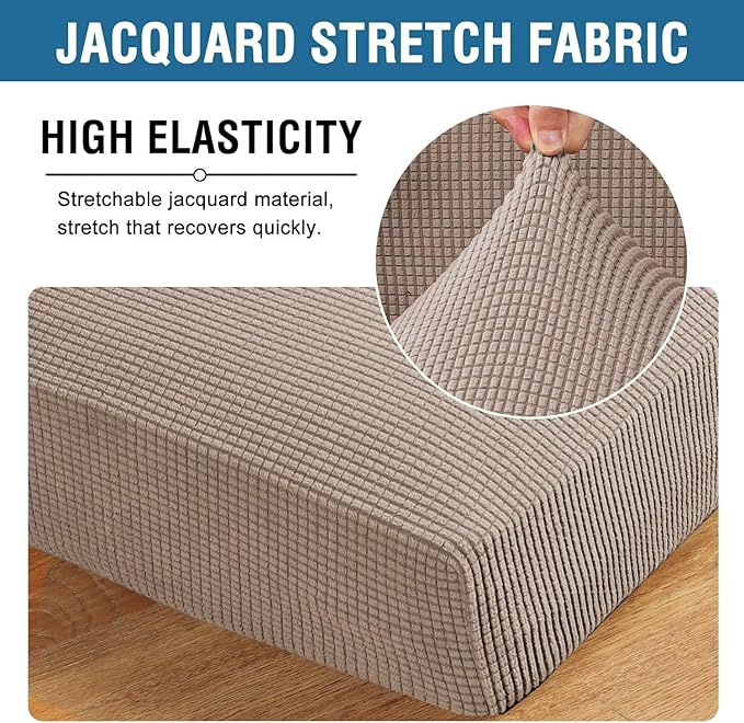 H.VERSAILTEX Super Stretch Individual Chaise Cover Sectional Couch Covers