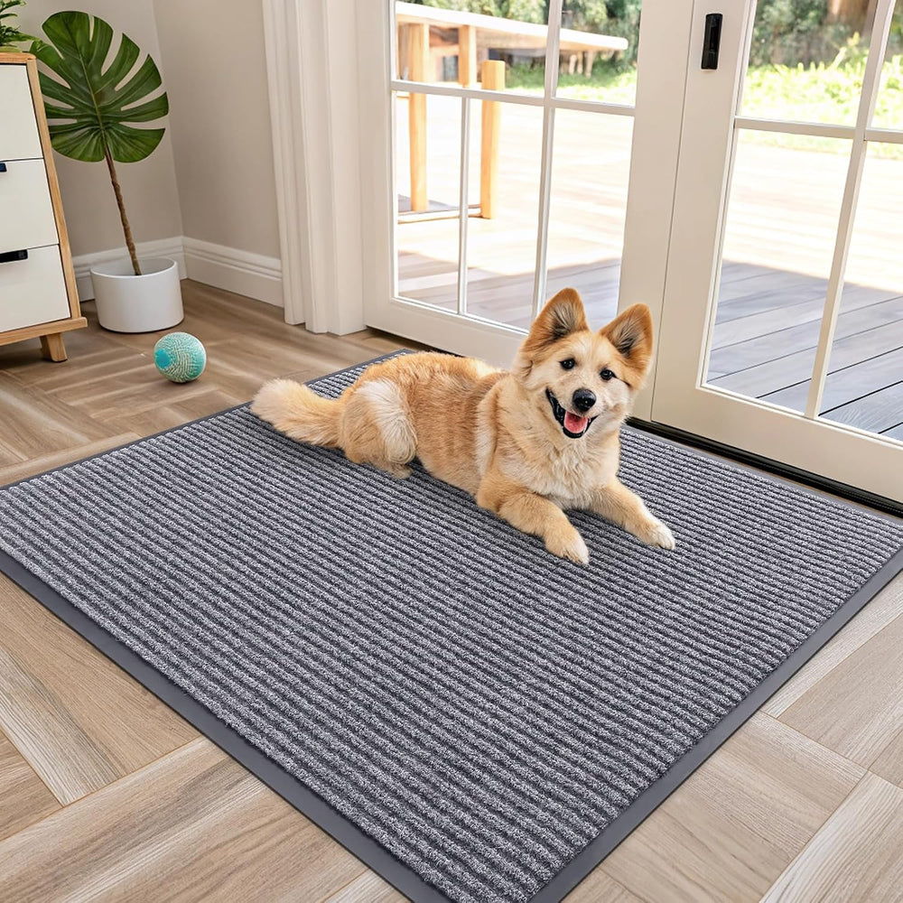 OLANLY Front Door Mat Indoor Outdoor Entrance, Waterproof Heavy Duty Doormat