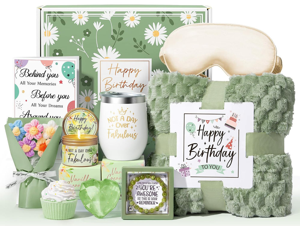 Birthday Gifts Basket for Women Mom Sister Her, Happy Birthday Spa Gift Box |...
