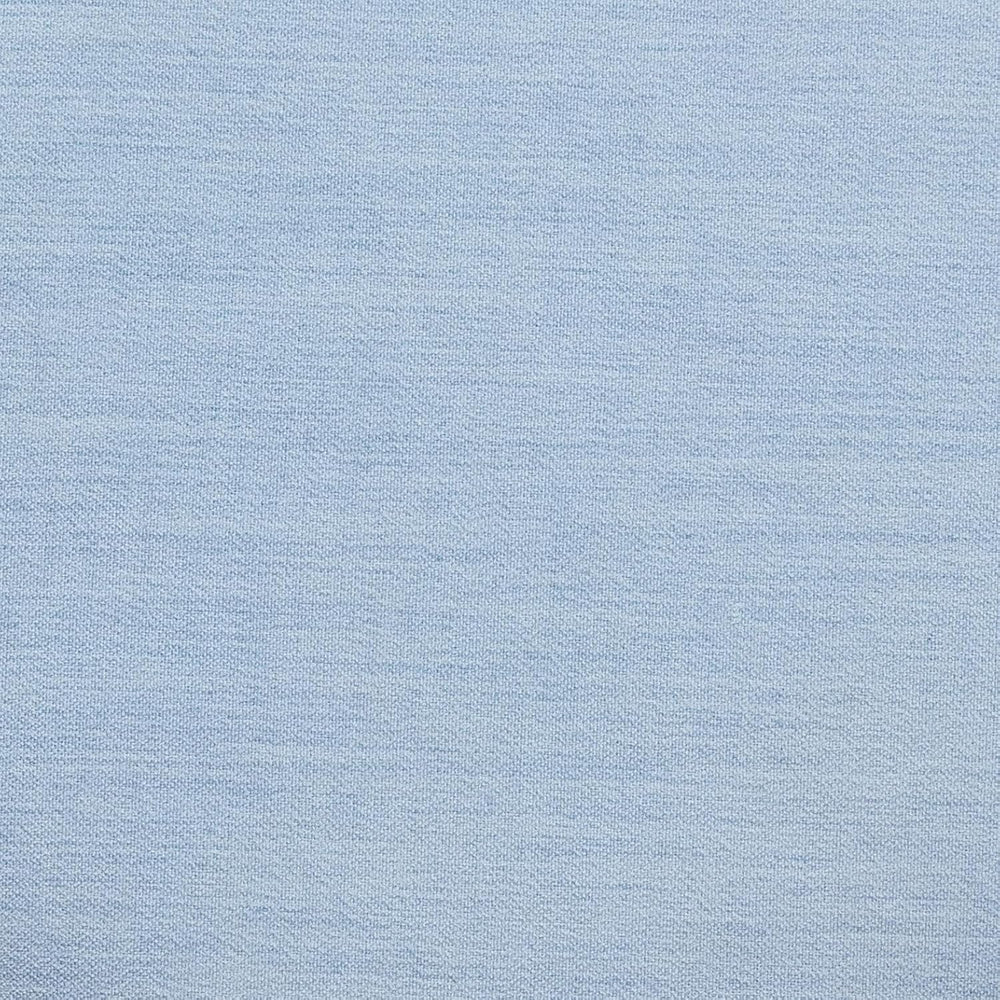 First of a Kind Ottoman Foot Rest - Faded Blue Round Ottoman Stool with Solid...