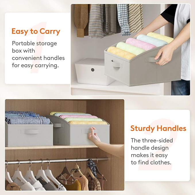 Lifewit Trapezoid Closet Storage Bins