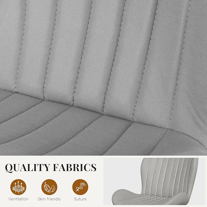 Dining Chairs Set of 6 Modern Fabric Dining Room Chairs Upholstered Dining Ch...