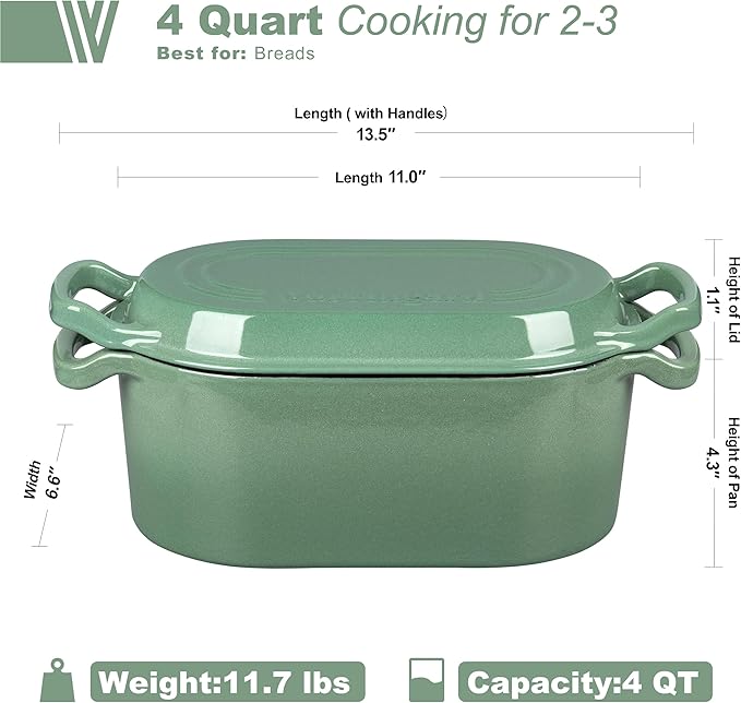 VORRINGARD Oval Dutch Oven Pot
