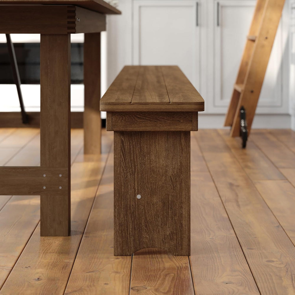 Flash Furniture Hercules Series 8' x 12' Commercial Grade Rustic Soli...