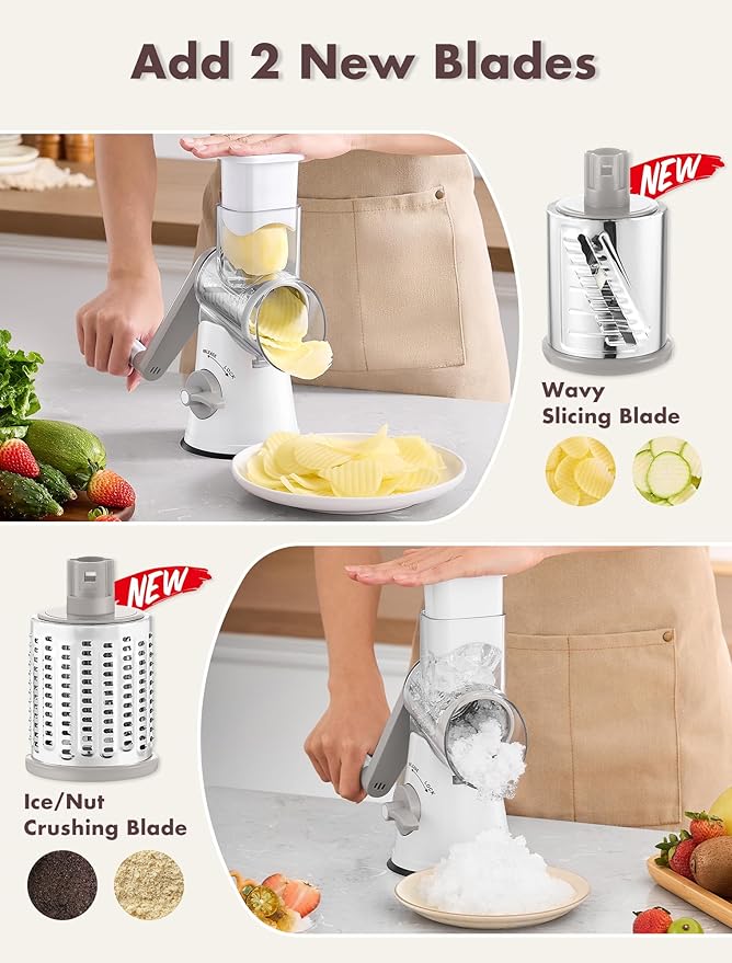 GDL Rotary Cheese Grater Hand Crank