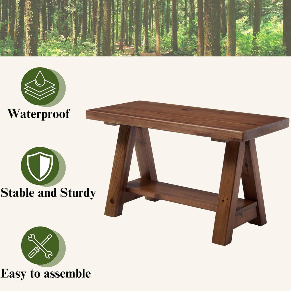 30" Entryway Bench with Storage Farmhouse Narrow Dining Bench Shoe Rack ...