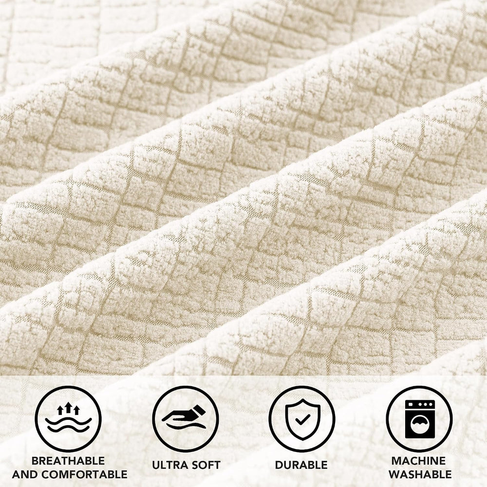 FantasDecor Twin Futon Mattress Cover Extra Thick Futon Mattress Cover for Tr...