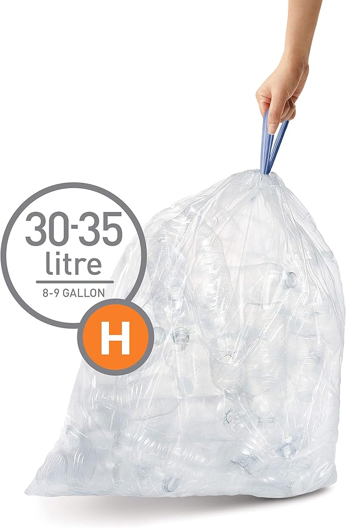 simplehuman CW0286 code H Custom Fit Bin Liner Bulk Pack