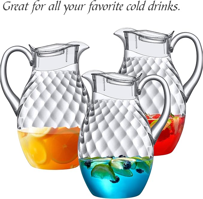 Amazing Abby - Bubbly Whirly Grand - Plastic Pitcher, Fridge Jug, Shatter-Proof