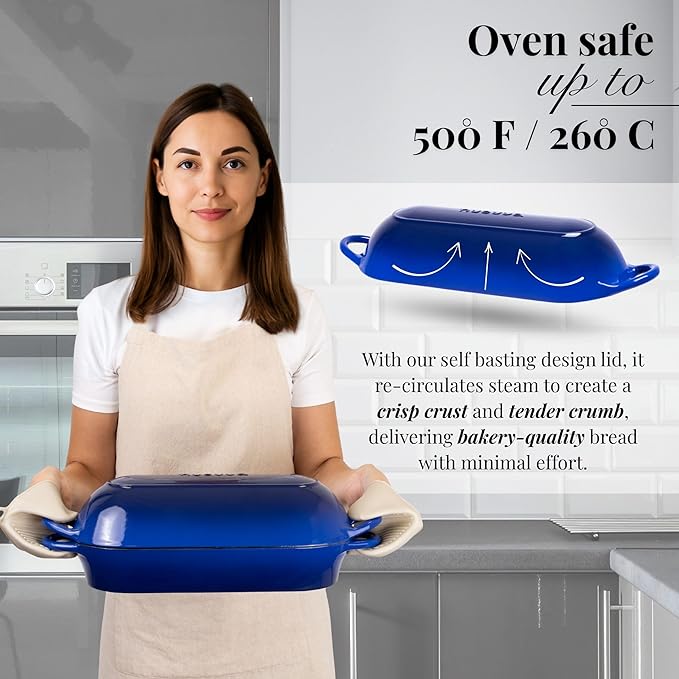 Enamelled Cast Iron Bread Loaf Pot – Dutch Oven